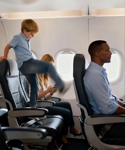 “‘Please Stop Kicking My Seat,’ On My Flight, a 7-Year-Old Boy Kept Kicking My Seat Nonstop — But What I Did Next Made His Mother Burst Into Tears and the Cabin Fall Silent ✈️💔” When I finally boarded, the world outside the airplane window was already dipped in dusk. I found my seat, buckled in, closed my eyes, and exhaled. For the first time in days, I thought: Maybe I’ll finally rest. But peace, as it turned out, had other plans. It started with chatter. Not the usual kind of polite, bored co