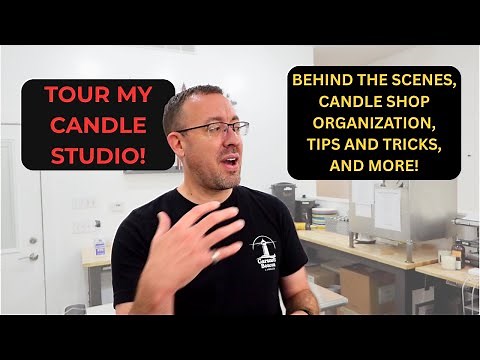 Inside Our Candle Studio | Storefront Setup & Organization Tips for Candle Makers