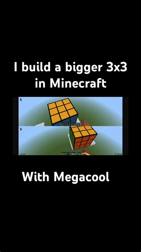 Bigger 3x3 Rubiks cube in Minecraft