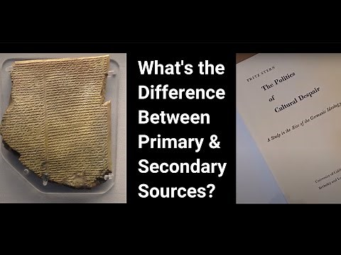 What's The Difference Between Primary & Secondary Sources?