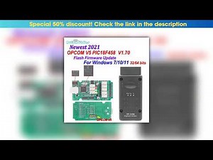 Get OPCOM V5 V1.70 PIC18F458 FTDI Flash Firmware update CAN BUS OP COM 1.70 For Opel 2021 OBD OBD2•