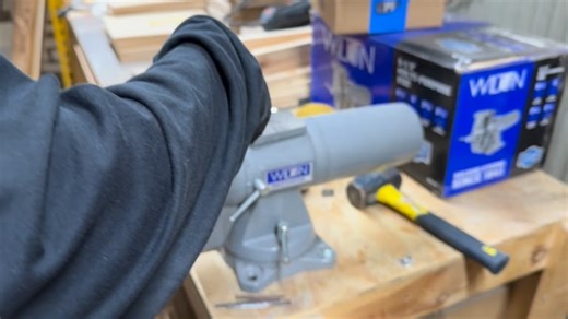 @metal_art_of_wisconsin grinding 300 year old nails from Trinity Church in New York City! #wiltonvise #wiltonbulletvise | Wilton Tools