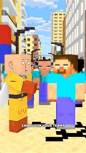 He Felt Great Happiness When He Saw Herobrine #friendship #shorts #trending #anime