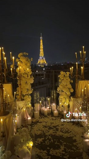 Proposal setup in Paris 🤍🕯️✨ #proposalparis #marryme #proposal #paris #fyp