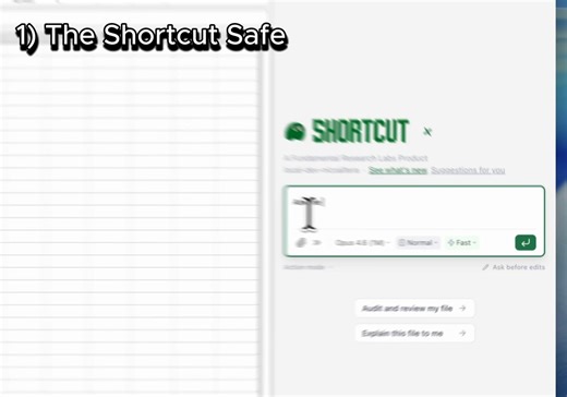 Introducing Shortcut v0.8 - the best way to do spreadsheet work.Releasing 5 big updates- The Shortcut Safe for APIs/Tokens- Live, Shareable Dashboards- ShortcutXL CLI for Windows- The /skillstudio for automations- Bunch of new features Walkthrough and details below!