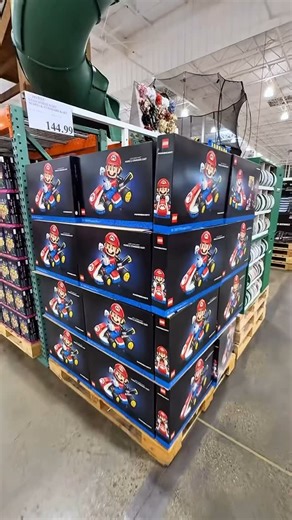 Costco now carries the LEGO Mario Kart adult display model for...