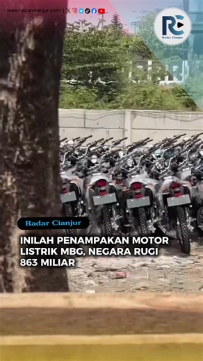 Video viral di jagat maya memperlihatkan diduga penampakan motor listrik BGN yang terdampar di lokasi tempat pembuangan sampah di BKT, Jakarta. Sejumlah unit motor trail berjajar rapi tapi tak terawat, selintas terlihat seperti motor listrik BGN yang kini memang tidak bisa dipakai karena tak dilengkapi baterai. Diketahui, negara rugi Rp863 miliar atas kasus korupsi pengadaan motor listrik BGN sebanyak 19.269 unit, dan 5.585 unit tak dilengkapi baterai. Hingga kini, motor BGN memang belum didistr