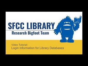 Accessing and Logging into Library Databases