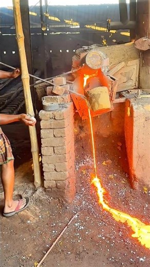 Amazing Iron Casting Process! 🔥⚙️