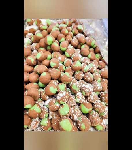 Mozart day! 🤤 Marzipan wrapped in Filbert paste and double dipped -yum! | Boehm's Candies Inc. - Official Page