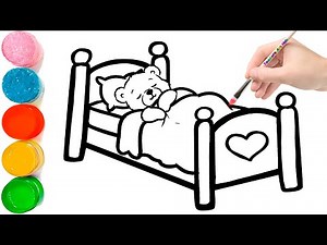 How to draw a Bed easy drawing step by step | Bed Drawing Easy