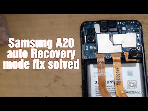 Samsung A20 auto recovery mode fix solution 100%