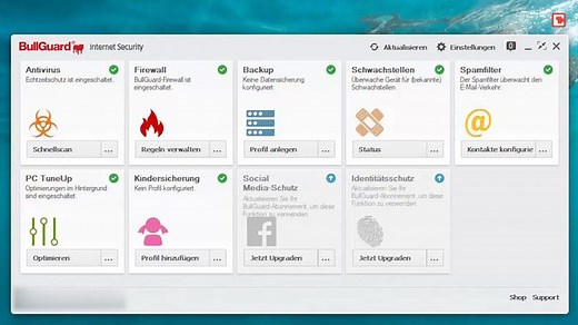 BullGuard Internet Security: Umfangreicher Schutz für Ihren Rechner