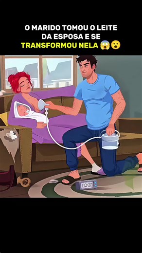 Marido se Transforma na Esposa com Leite Mágico