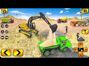 🚜 JCB Excavator Game | Real Construction Simulator | Heavy Machine Gameplay