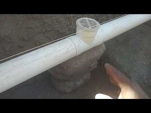 2°parte poner hilos para colocar PVC para drenaje sanitario en una pendiente de 1.30 de altura.