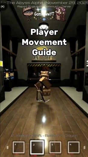Player Movement Guide - Roblox Into The Abyss