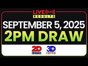 LIVE 2PM PCSO LOTTO RESULTS TODAY SEPTEMBER 5, 2025 | SWERTRES EZ2