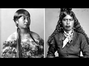 Vintage Photos of Maori Women With Tattoos On Their Faces