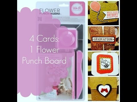 Making Cards with My Flower Punch Board by We R Memory Keepers