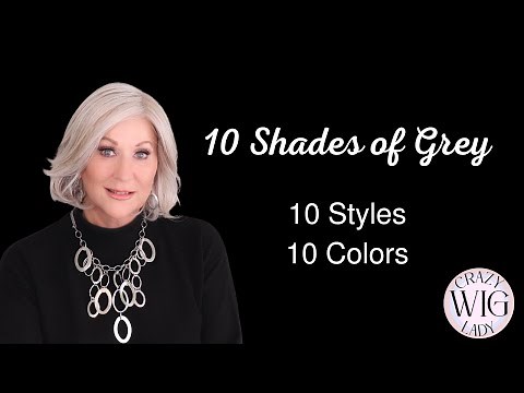 Top 10 GREY wig colors! | TRY ON and discuss | How to wear GREY and love it! | See my collection!