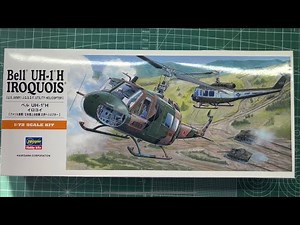 Hasegawa Bell UH-1 H Iroquois U.S. Army J.G.S.D.F. Utility Helicopter 1/72 Scale Model Helicopter