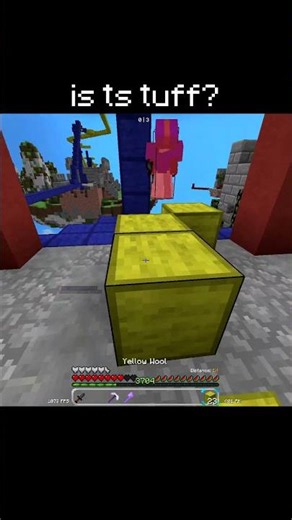 am i tuff? #minecraft #bedwars #shorts #hypixel