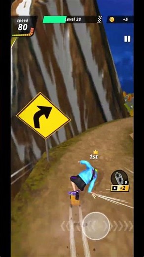 Downhill Racer! Gameplay 🎯 #games #shorts