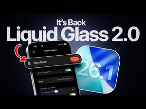 iOS 26.1 Update - Liquid Glass 2.0 is BACK