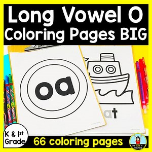 Long Vowel O Coloring Pages BIG