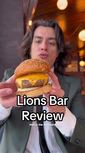Lions Bar burger review🍔#burger #foodtok #foodreview #nycfood #eastvillage