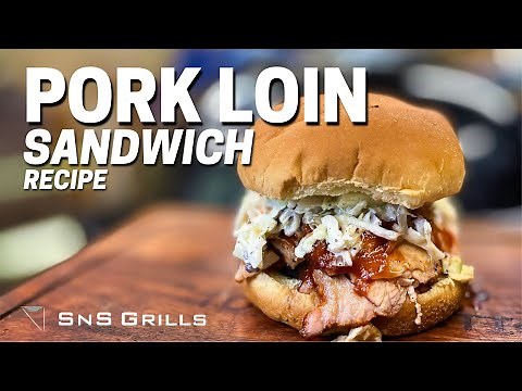 Smoked Pork Loin Sandwich - The ULTIMATE BBQ Sandwich in 2 hours!