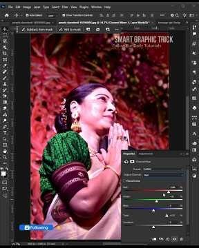 How to remove redness easily using Photoshop | #subscribe #photography #photoediting