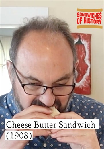Cheese Butter Sandwich (1908) on Sandwiches of History As if you couldn’t tell by the name Cheese Butter Sandwich published in the Rumford Cook Book of 1908, today’s is sandwich is rather rich. And it involve anchovy paste. So the million dollar question is, did they call for way to much of it as to make it palatable? Let’s find out, shall we? #fyp #sandwichesofhistory #sandwichtok