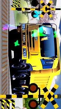 働く車 電車 大集合!! 幼児 子供向け 動画 トラック バス 救急車 消防車 動物 railroad crossing animation #ふみきり #電車 #のりものあつまれ #幼児向け