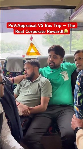 Appraisal VS Bus Trip — The Real Corporate Reward! 🤣😝 #shortsfeed #comedy #shorts #tiktok #fun