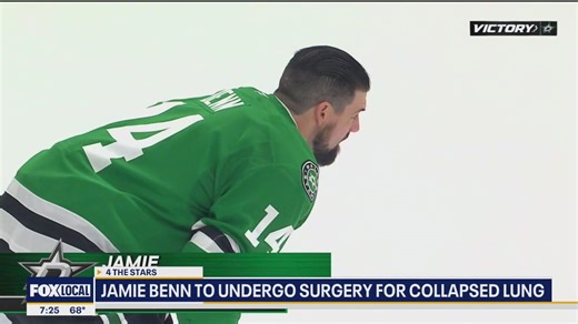Jamie Benn out after suffering collapsed lung