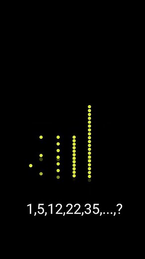 Pentagonal numbers #maths #mathematics