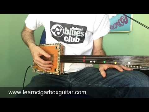 LearnCigarBoxGuitar.com archive. 3 string slide course #43