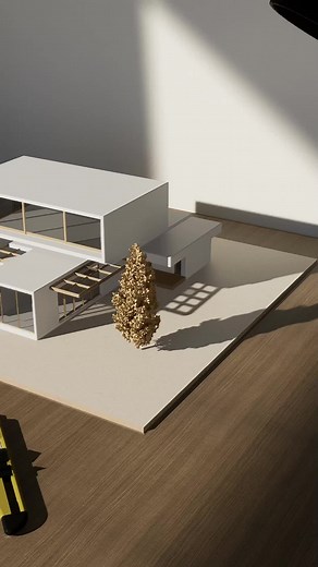 RENDER ESTILO MAQUETA #estudiantesarquitectura #sketchup #d5render #animacion3d #render #animacion #upea