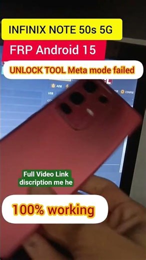 Infinix Note 50s 5G FRP Bypass: Meta Mode Failed Fix! 🔓🔥