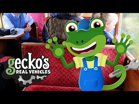 Gecko's Steam Train Song! | Gecko's Real Vehicles | Educational Videos For Toddlers | Songs For Kids