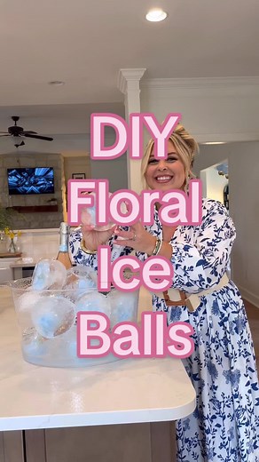 DIY Floral Ice Balls - Hosting Ideas with Mallory Lee Richardson