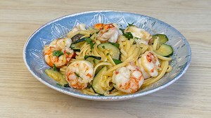 Pasta gamberi e zucchine