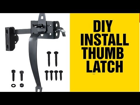 How To Install Thumb ornamental gate latch