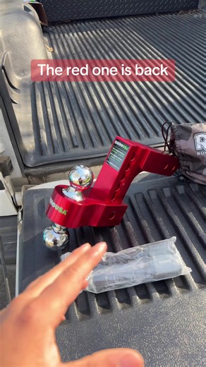 The red is back y’all #truck #red #towing #trucktok🔥 #truckcommunity