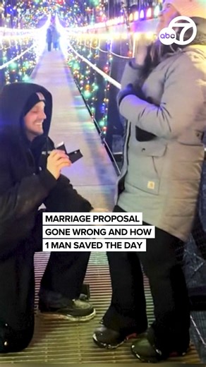 A romantic proposal one man planned for more than a year under the dreamy lights at a mountain resort at SkyBridge Michigan quickly turned into a horrifying nightmare. But the determination of another man to make it right saves the day and turned despair into a fairytale ending. For the latest news in the Bay Area: https://abc7news.com/ | ABC7 News