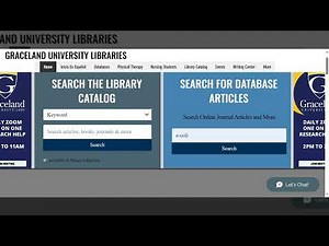 Graceland Libraries Orientation - Part 1