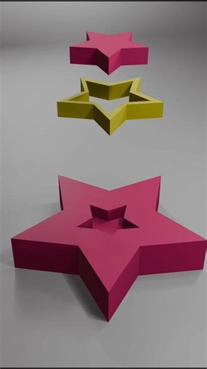 Satisfying 3D Physics Changing Blender Star Animation #3dart #blender #cgiart #oddlysatisfying