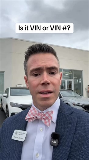 Doug Horner on Instagram: "Is it VIN or VIN Number? I say either is fine, but let me know what you think! #cars #dealership #mercedes #acronym #carsofinstagram #debate"
